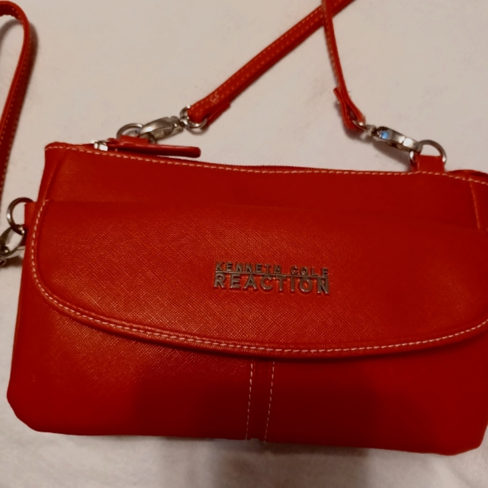 Kenneth Cole Reaction Red Crossbody/Wristlet Bag